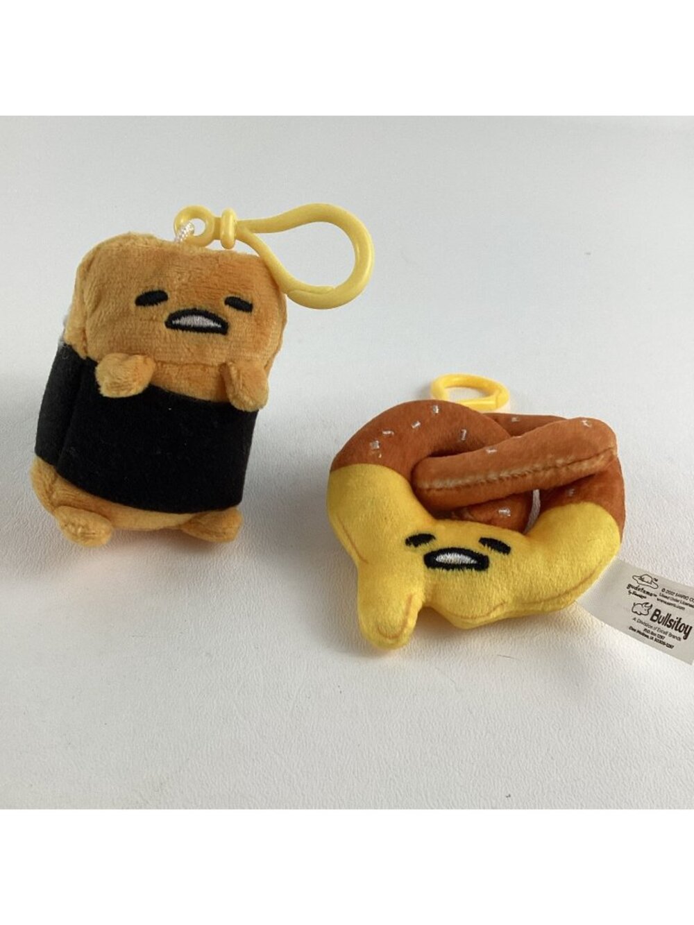 Curse Of The Gudetama Lazy Egg Plush Clips Danglers Pretzel Sushi Roll Sanrio